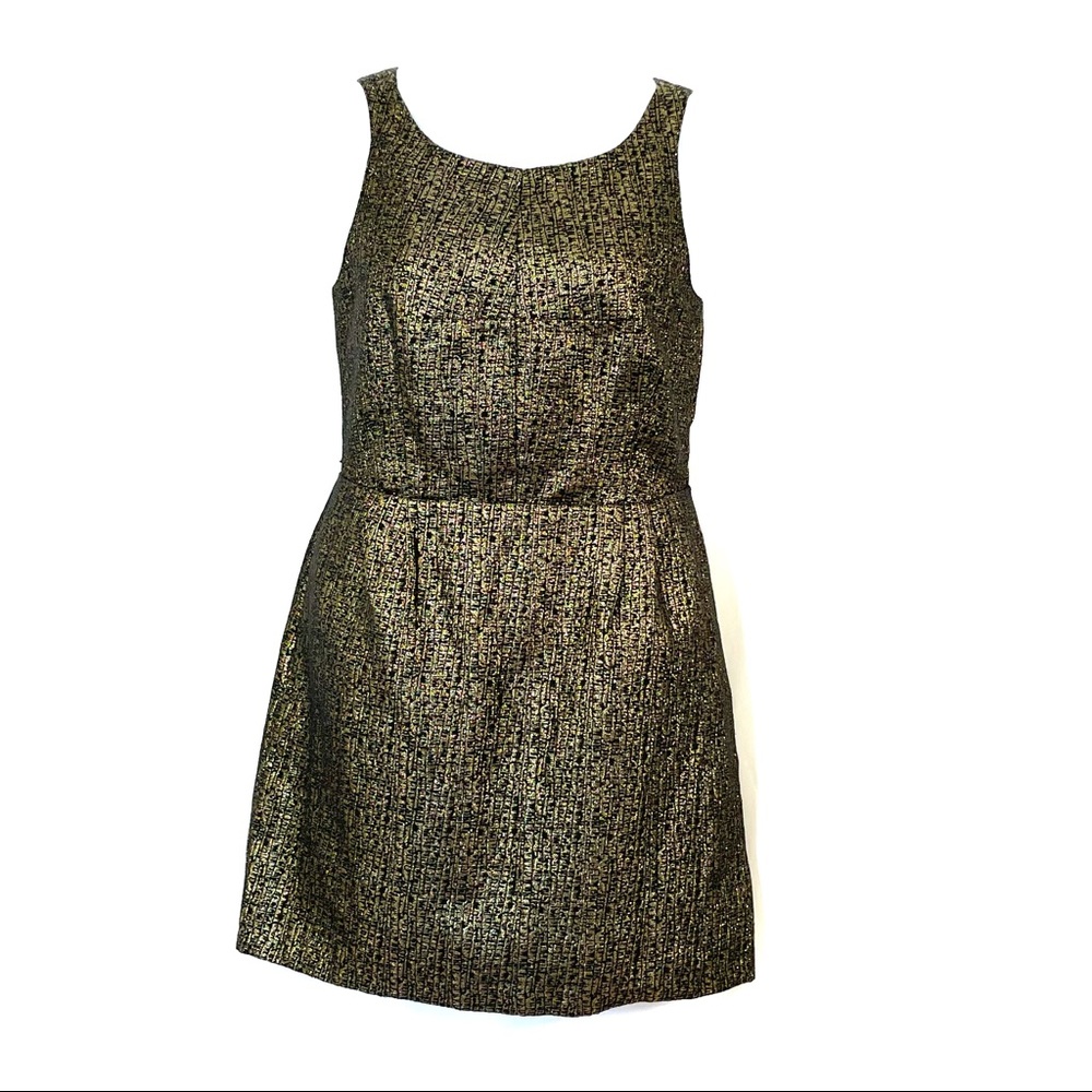Attention EUC black/gold cocktail dress size 10